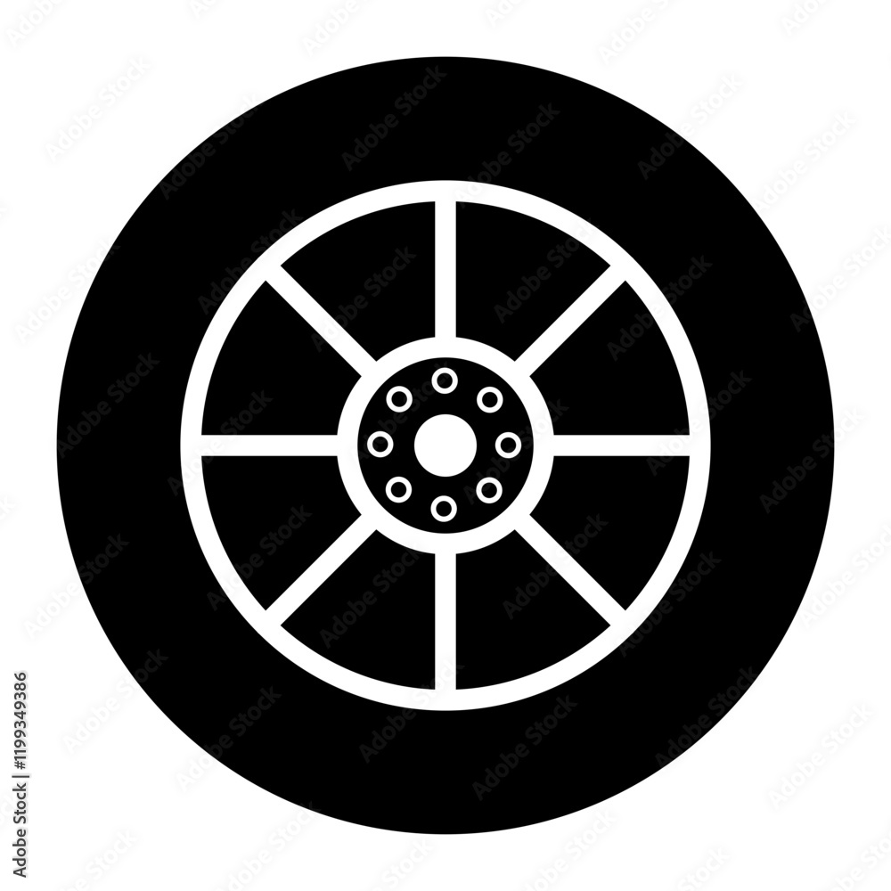 Obraz premium Wheel Icon
