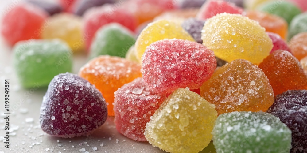 Vibrant Macro Shot of Colorful Candies, Sweet Treats, Close-up Candy Photography Vibrant Macro Shot of Colorful Candies, Sweet Treats, Close-up Candy Photography