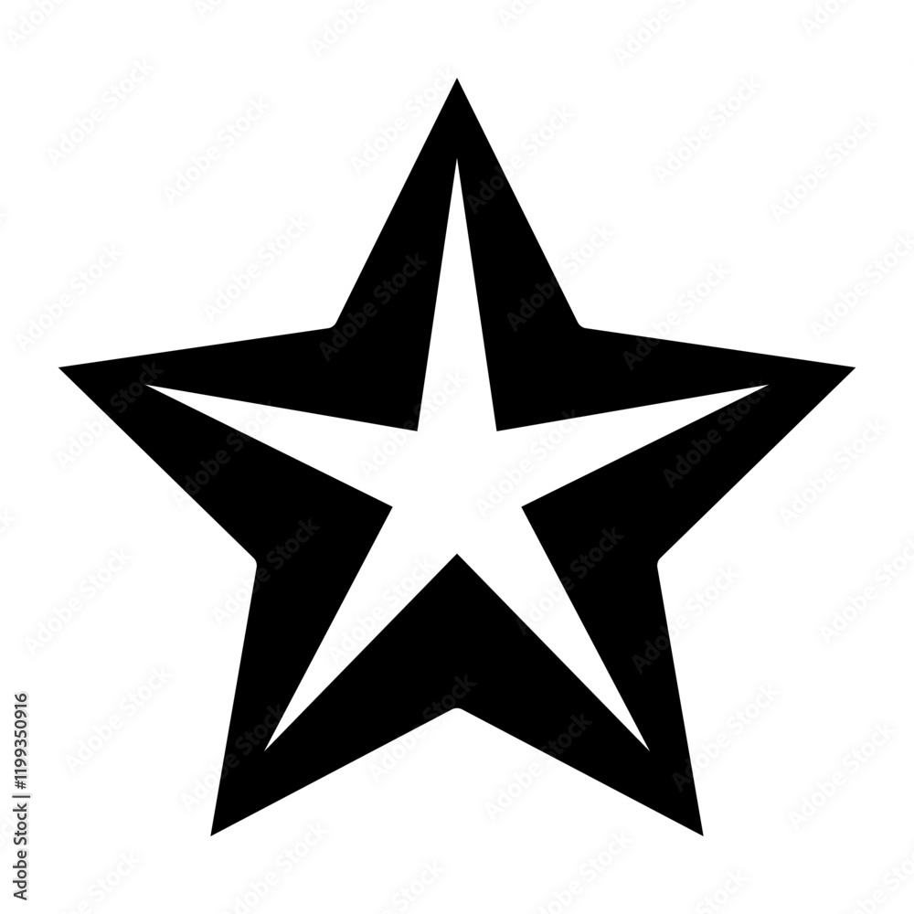 Obraz premium Glowing Star Icon