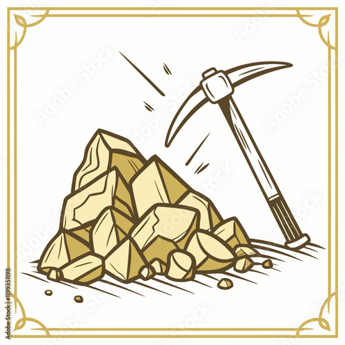 gold nugget with jagged edges