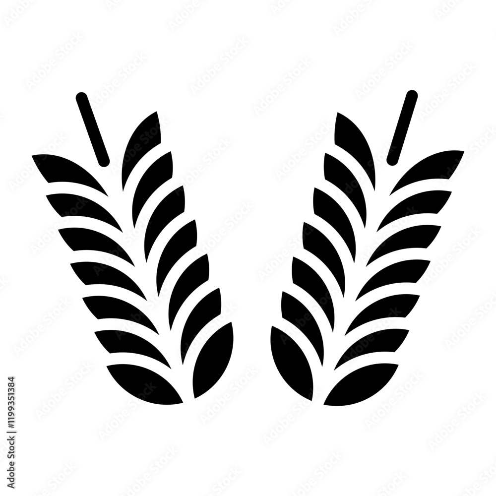 Obraz premium Wheat Icon