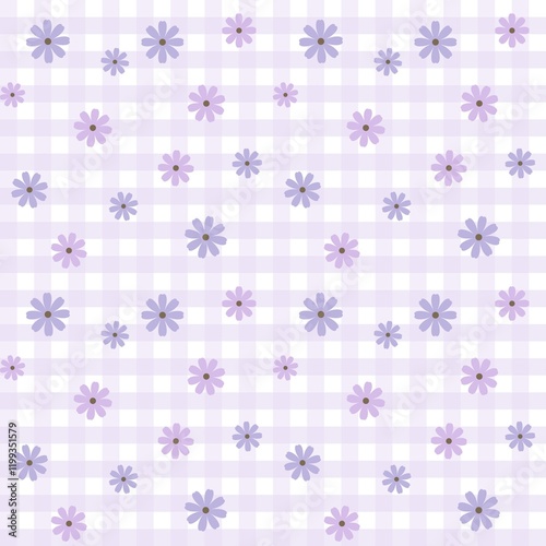 seamless pattern with flowers