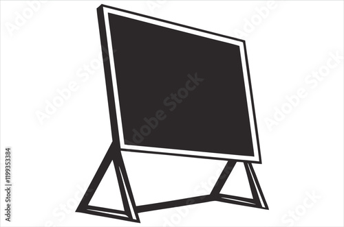 School blackboard. Green and black board with wooden frame and chalk. Realistic blank blackboards with chalk dirt texture. Classroom,

