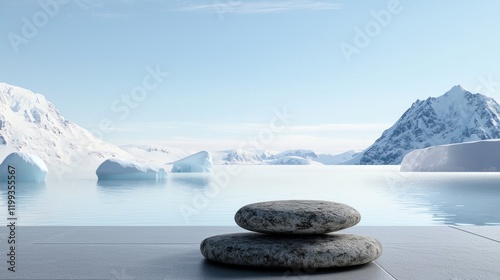 Serene Glacial Landscape
