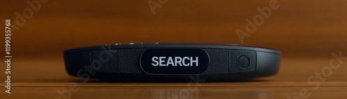 A sleek device with a prominent 