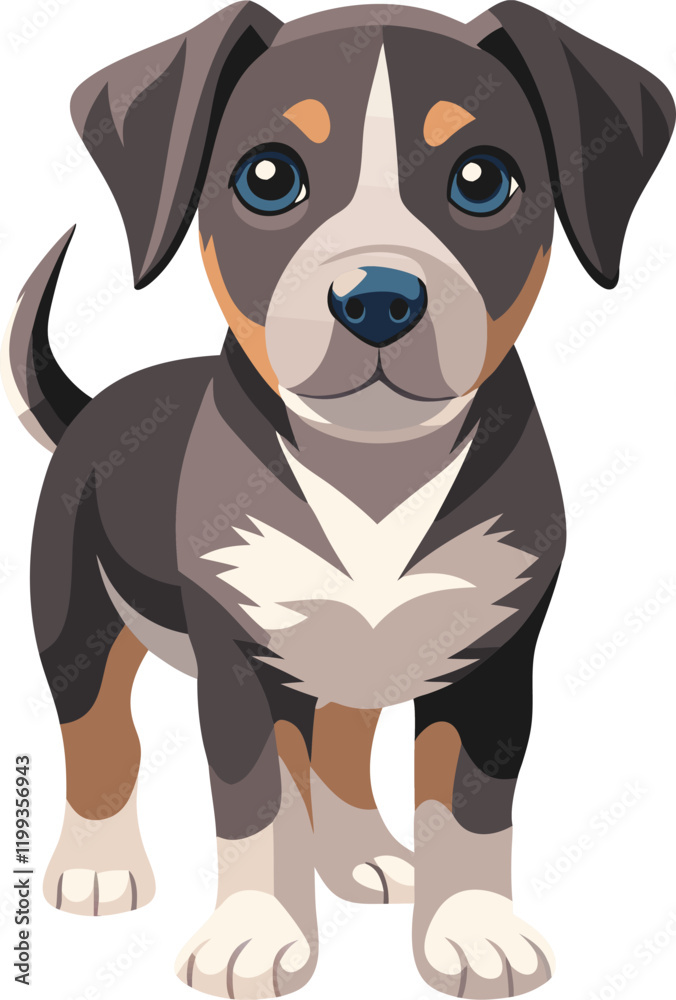 Fototapeta premium Cute animal puppy vector artwork illustration