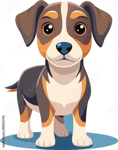 Cute animal puppy vector artwork illustration