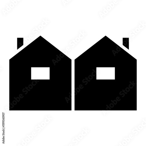 Semi Detached House Icon