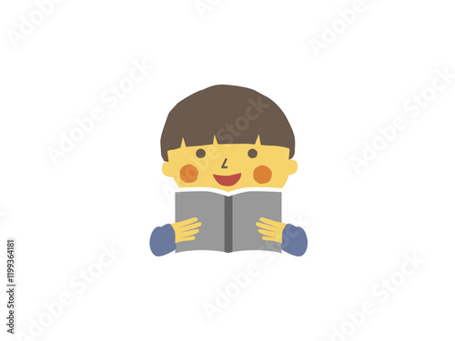 本を読む男の子