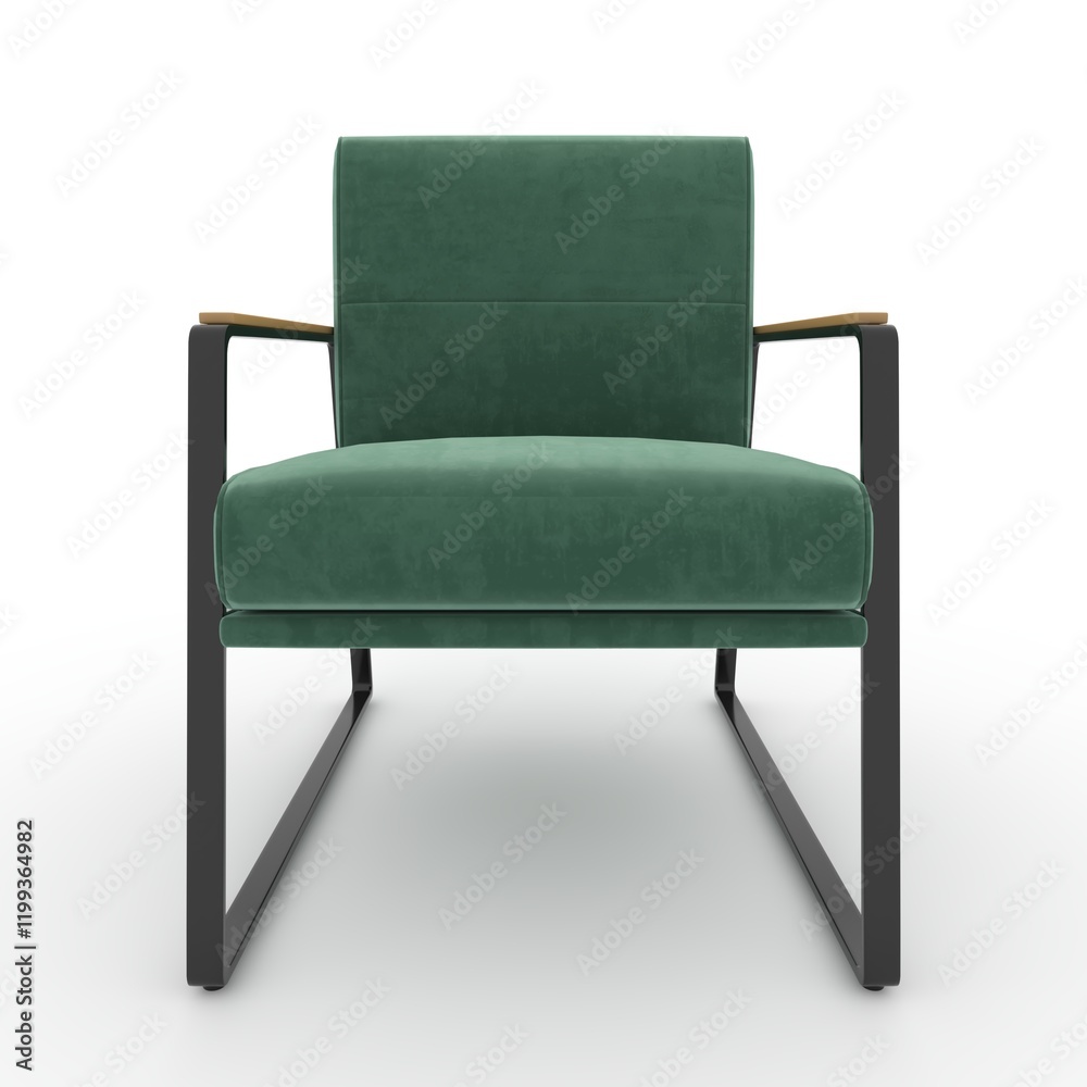 3d render armchair design element. Furniture 3d render armchair design element. Furniture