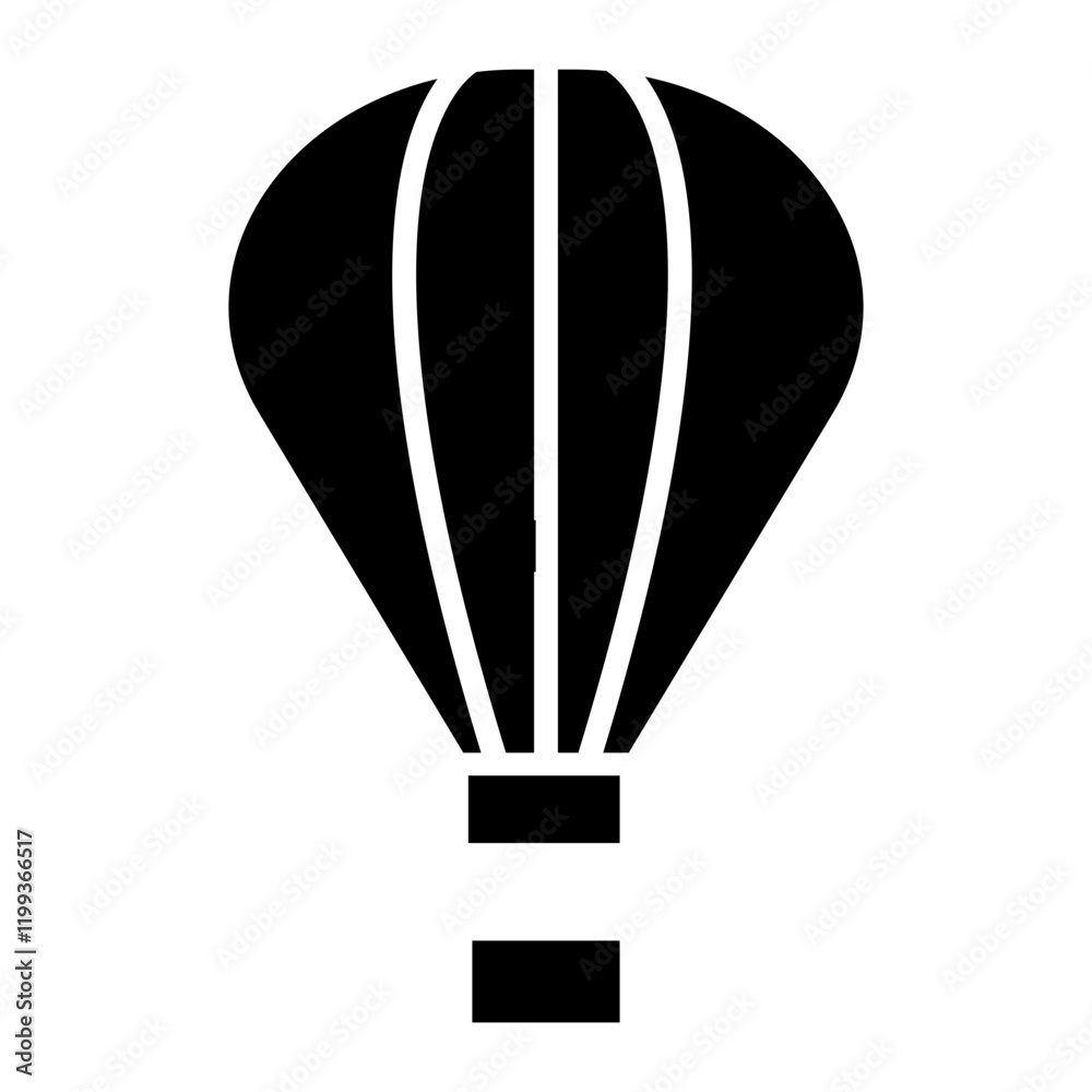 Obraz premium Hot Air Balloon Icon