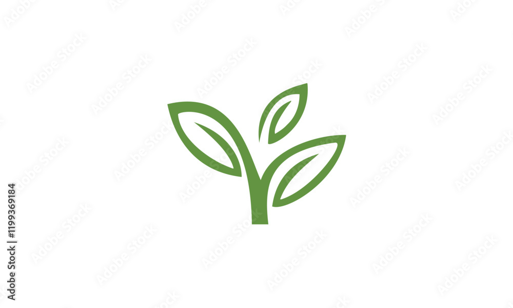 green leaf logo