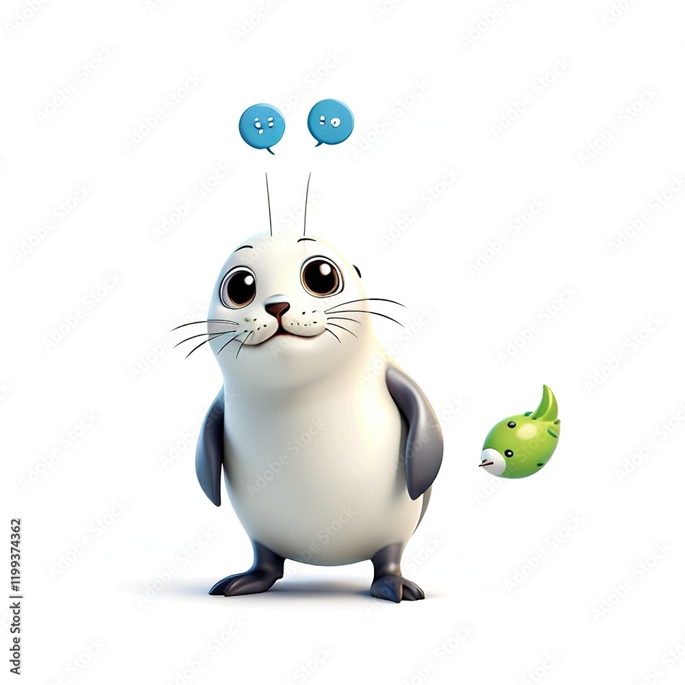 Fototapeta premium illustration of a funny cartoon isolated on white background