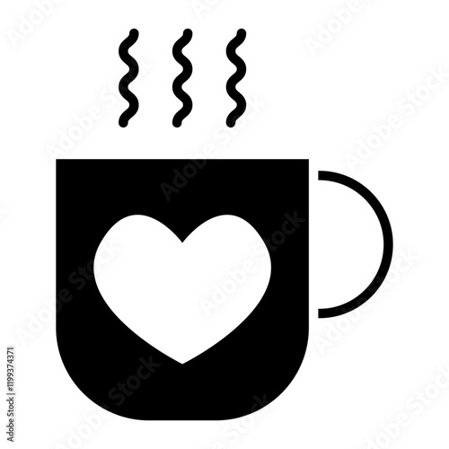 Heart Coffee Icon