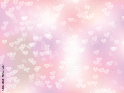 Love heart shape beautiful bokeh background