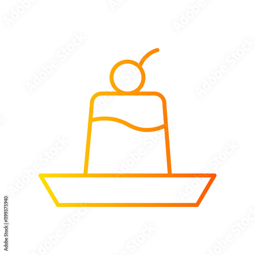 pudding gradient icon