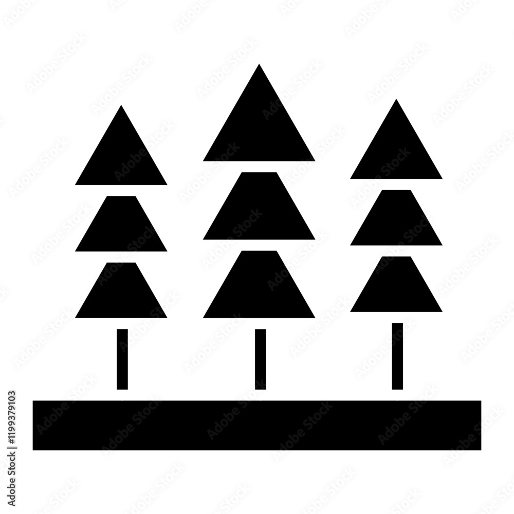 Obraz premium Forest Icon