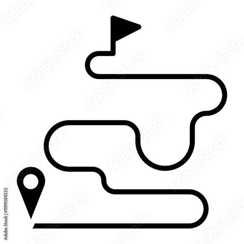 Race Route Icon