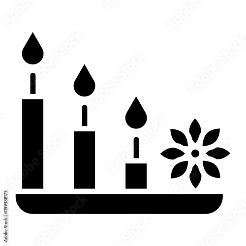 Spa Candle Icon