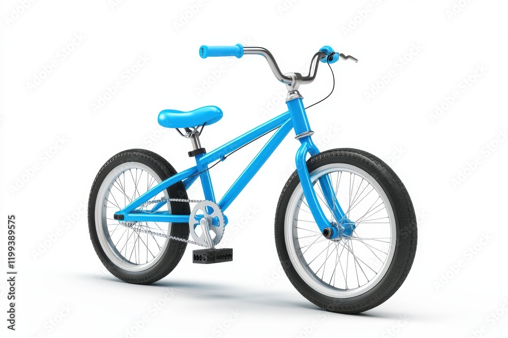 3D Kids' Bicycle on Sale Isolated and White Background 3D Kids' Bicycle on Sale Isolated and White Background