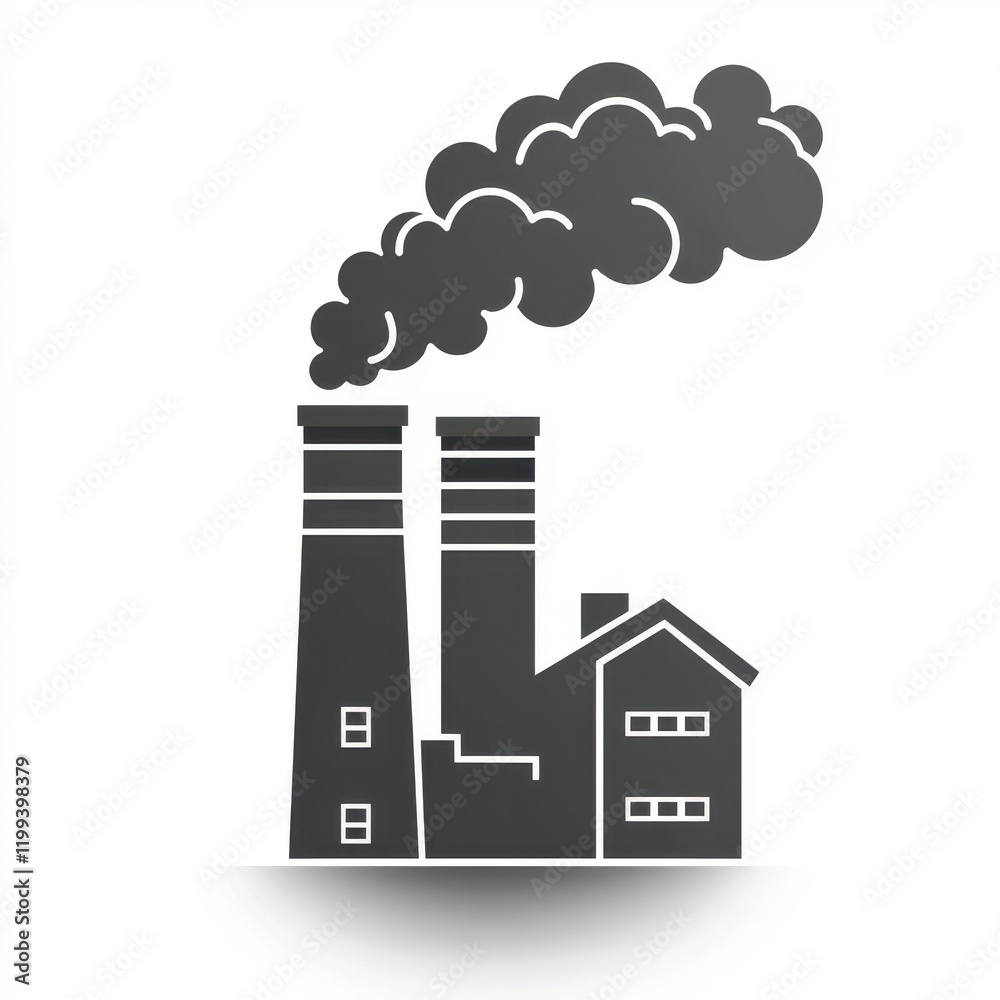 Industrial Factory Pollution Smoke Stacks Emissions Environmental Impact Industrial Factory Pollution Smoke Stacks Emissions Environmental Impact