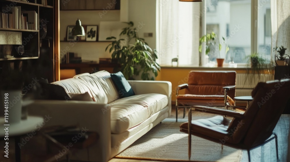 Fototapeta premium Cozy Living Room Interior
