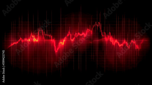 Stock market or forex trading chart depicting financial investment trends and economic patterns for business strategy and analysis. Global finance background,   photo