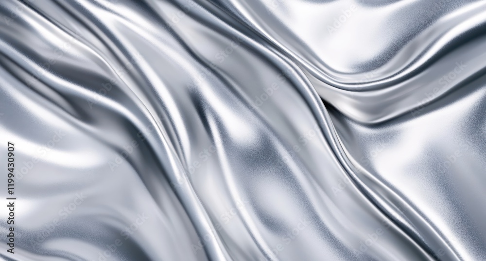 Elegant Silver Fabric Draped Softly Luxurious Smooth Textile Background Elegant Silver Fabric Draped Softly Luxurious Smooth Textile Background