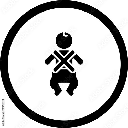 Seat Belt Vector Icon Design