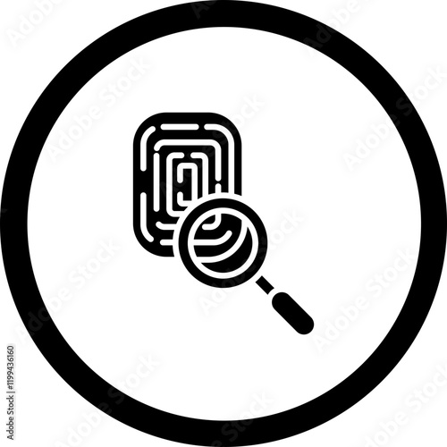 Finger Print Vector Icon Design