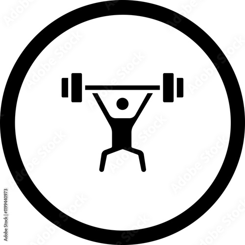 PowerLifting Vector Icon Design