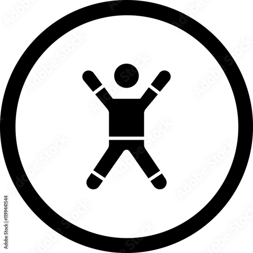 Aerobics Vector Icon Design