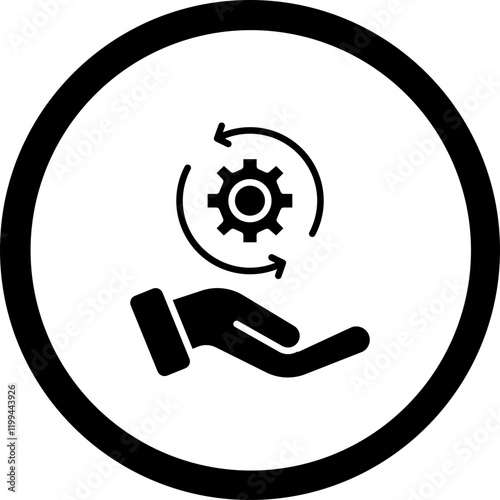 Process Management Vector Icon Design