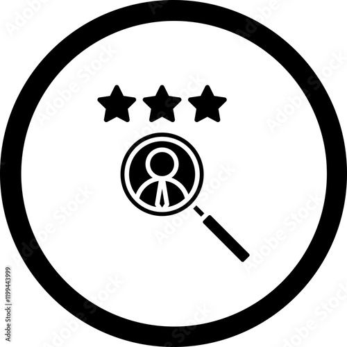 Talent Search Vector Icon Design