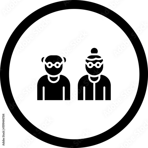 Grandparents Vector Icon Design