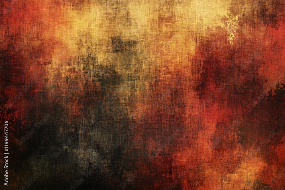 Fototapeta premium Abstract Autumnal Texture Background Warm Hues Grunge Style Design Element
