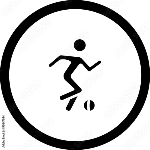 Dribbling Vector Icon Design