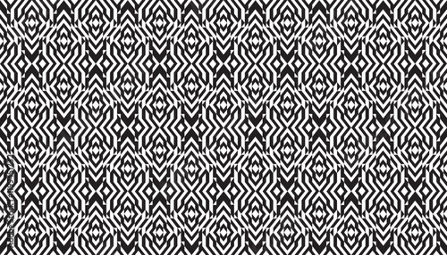 Vector geometric ornament in ethnic style. Abstract seamless pattern with EPS 10. Simple modern background texture. Repeat geo design