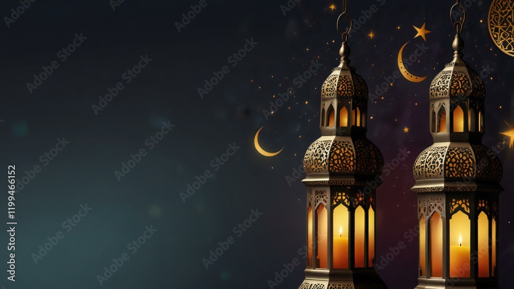 Obraz premium mosque at night