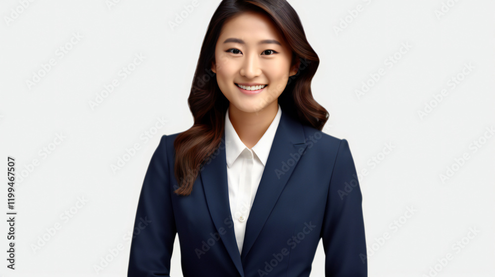 Portrait of a smiling Asian business woman manager Portrait of a smiling Asian business woman manager