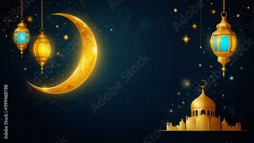 arabic islamic calligraphy of eid mubarak