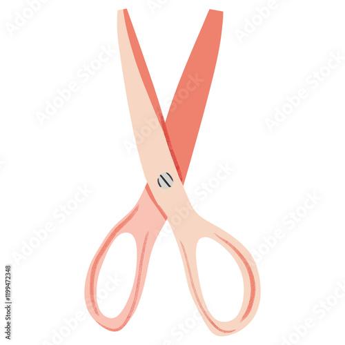 Scissors illustration design weaponry vector