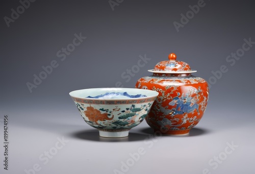 Cultural relics in the collection of the Chinese Ceramics Museum in Jingdezhen, Jiangxi