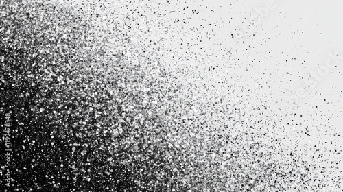 Gray grainy background, black white gradient grayscale abstract monochrome noise texture banner, header cover wallpaper backdrop design, Generative Ai