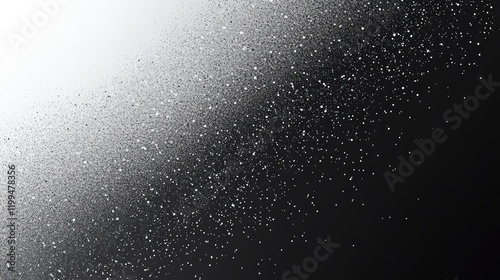 Gray grainy background, black white gradient grayscale abstract monochrome noise texture banner, header cover wallpaper backdrop design, Generative Ai
