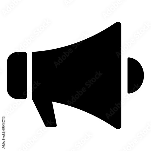 Advertising colorful vector flat glyph icon.