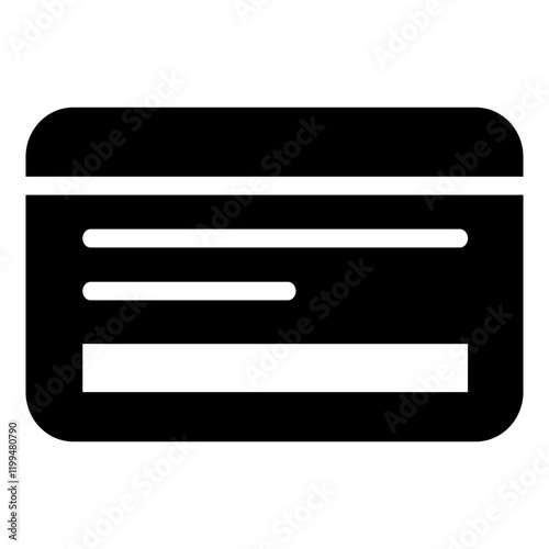 Credit card colorful vector flat glyph icon.