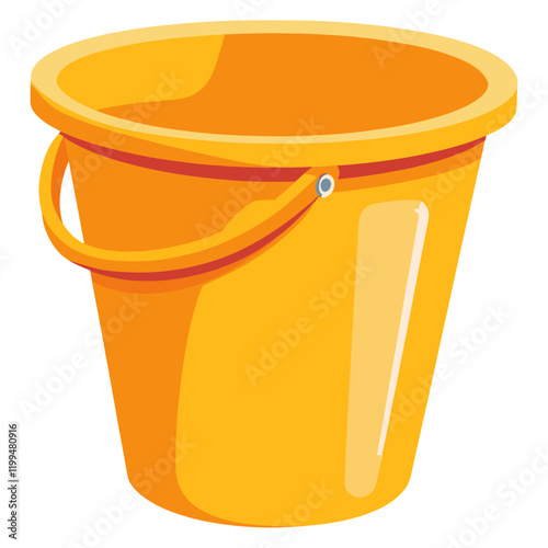 Sand bucket illustration container household vector