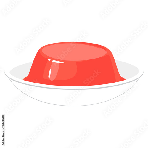 Red jelly illustration style clothing vector