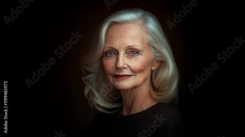 Transformation morphing from an older woman to a young girl, concept of rejuvenation